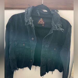 Signature8 Black Distressed Jean Jacket